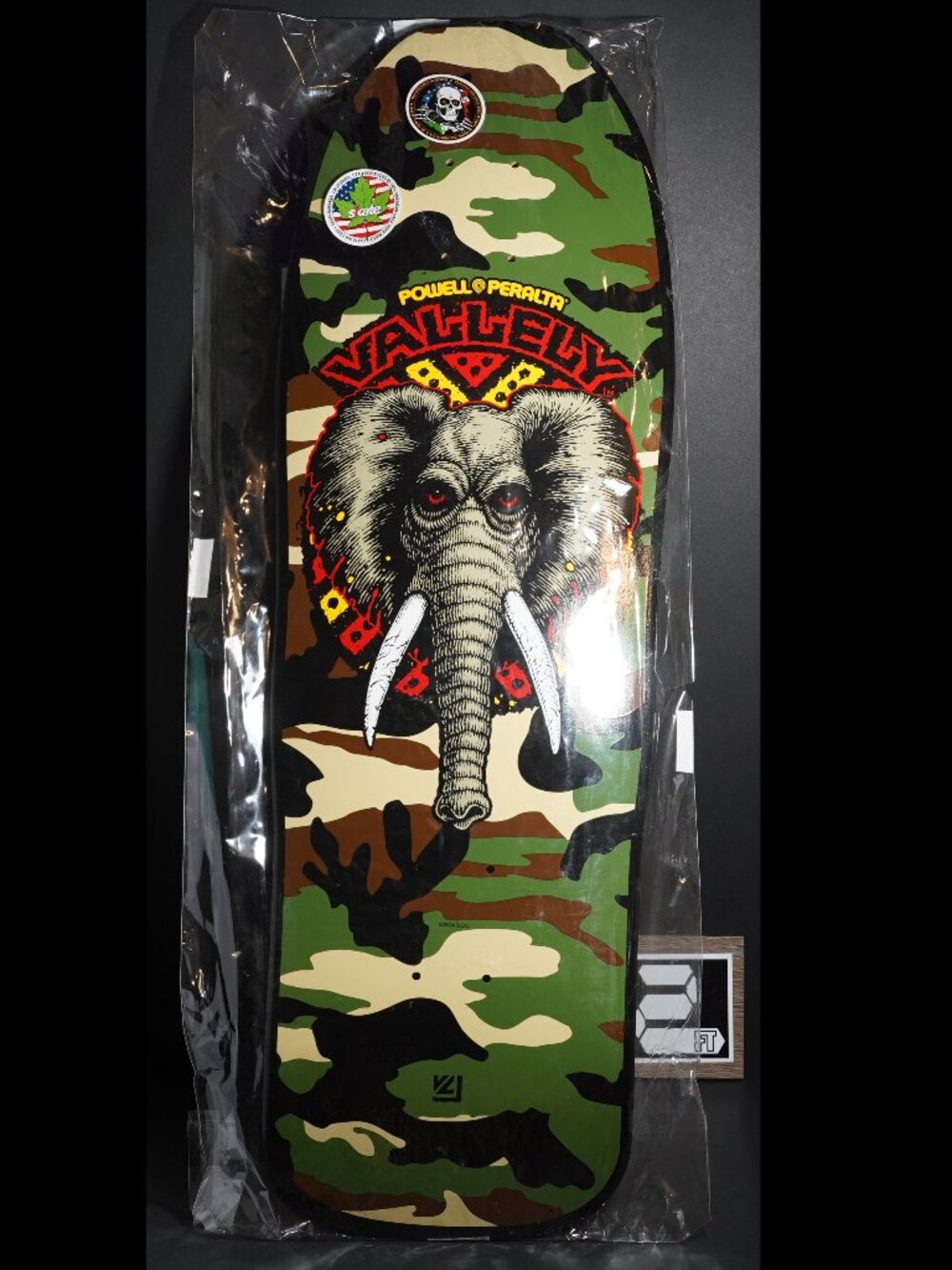 Powell Peralta Mike Vallely Elephant Reissue Deck 9.85″ x 30″ CAMO